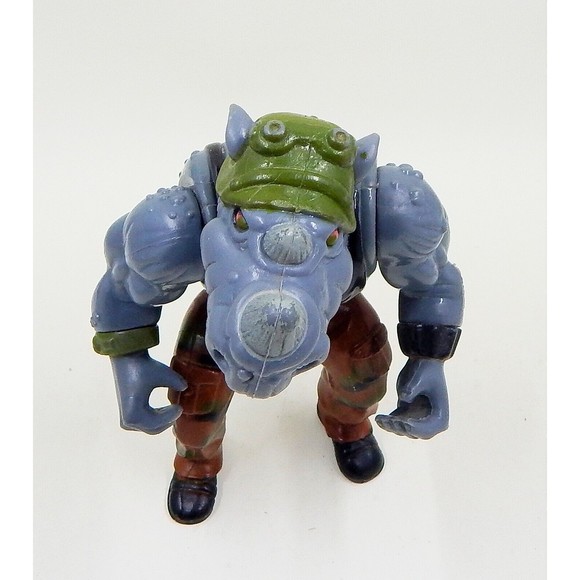 TMNT Rocksteady Rhino 1988 Mirage Studios Playmates Action Figure Turtle - Picture 9 of 11